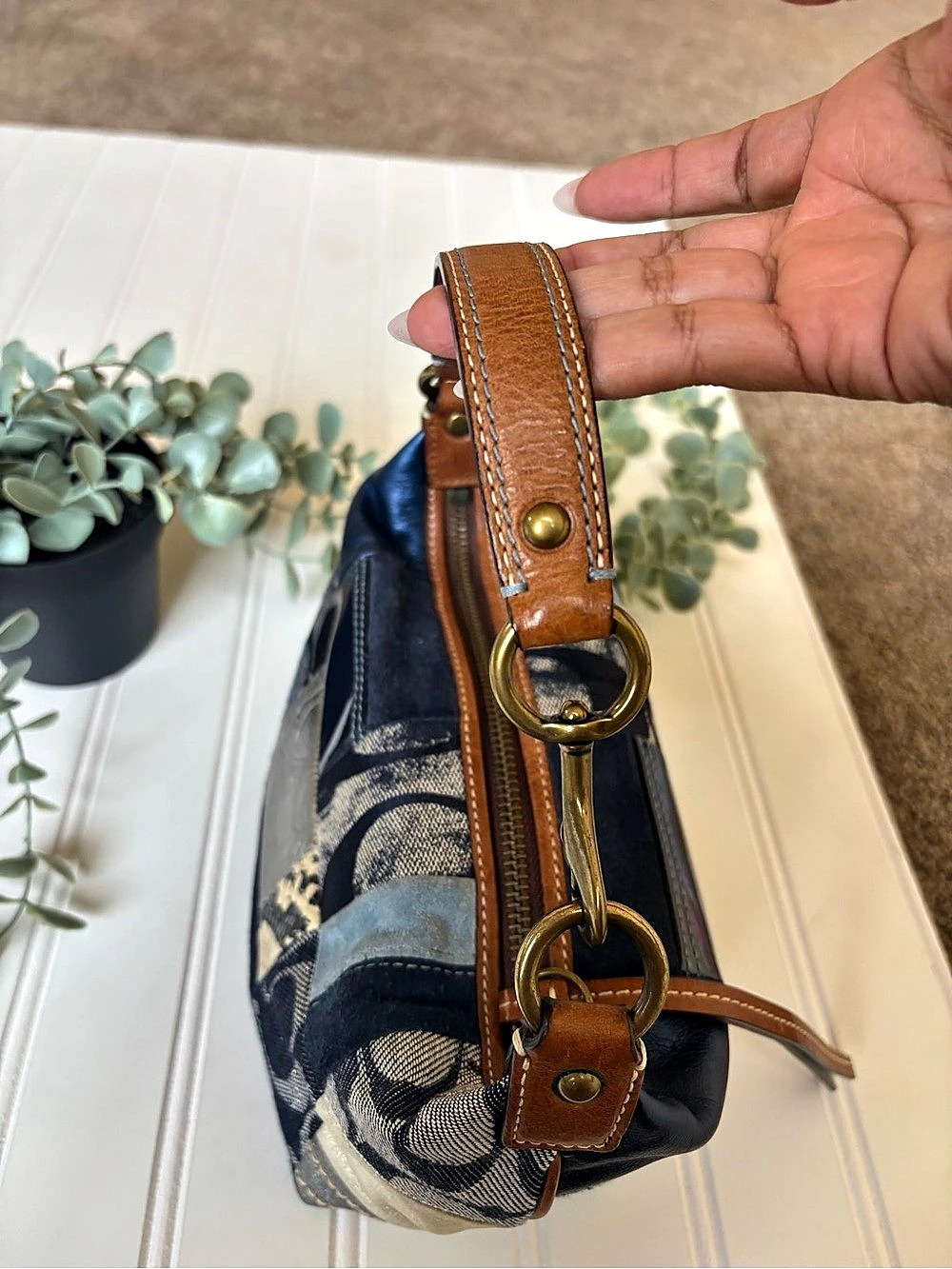 Coach denim patchwork - Picture 6 of 9